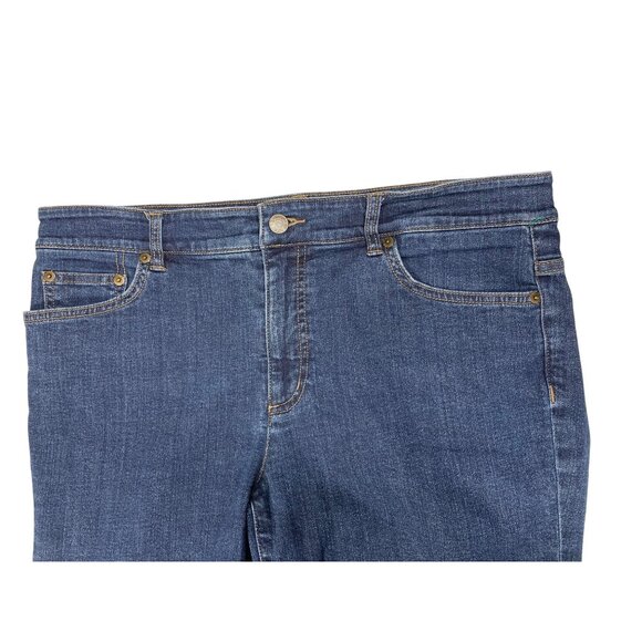 Lauren Ralph Lauren Women's Heritage Jean Size 12 Classic Straight Leg Dark Wash - Picture 7 of 12